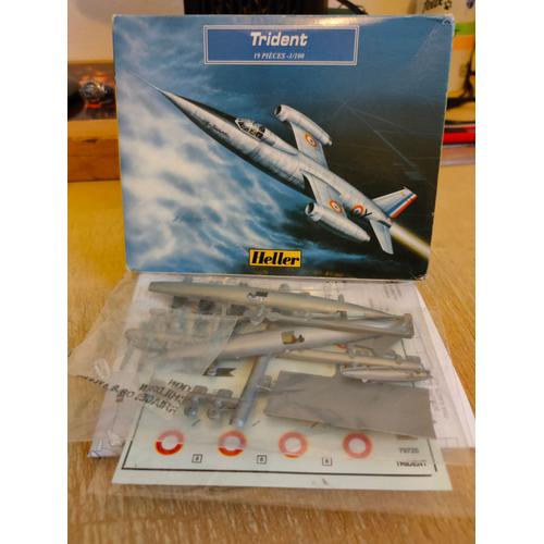 Maquette Avion Heller 1/100 : Trident ( Rare )-Heller