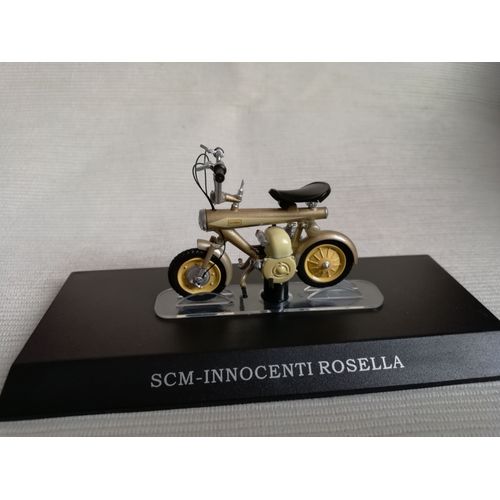 Moto Mobylette Italienne : Scm Innocenti Rosella 1/18-Leo Models