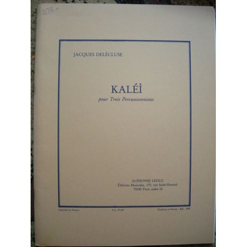 Jacques Delecluse: Kalei