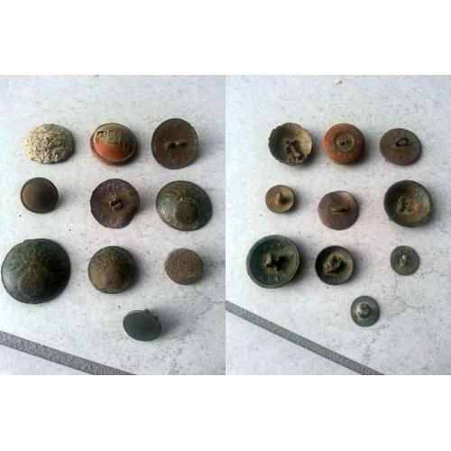 Lot 10 Boutons Differentes Epoques Differents Themes Detecting Find
