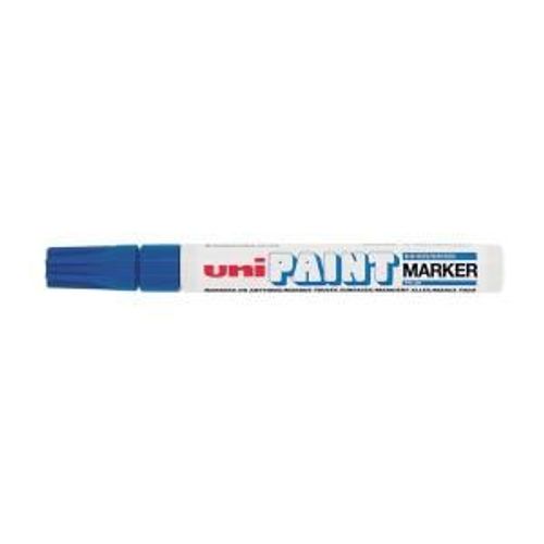 Uniball Px20-Blf Paint Marker Marqueur Peinture Huile Indélébile Pointe Moyenne Ogive Bleu Foncé Lot De 12