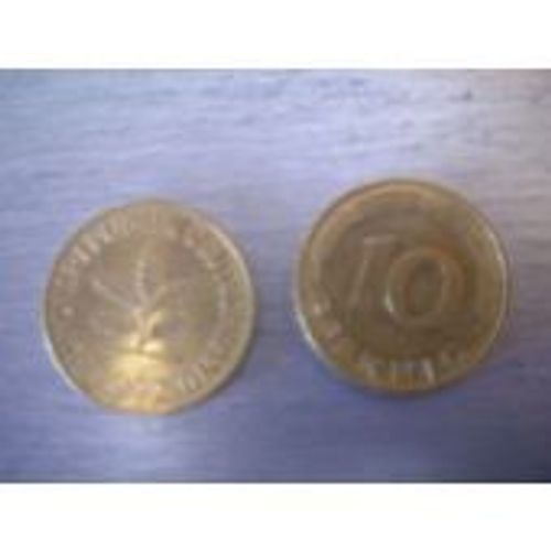 10 Pfennig 1950 Lettre F