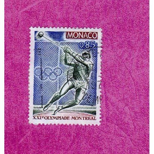 Timbre Monaco Xxie Olympiade Montreal