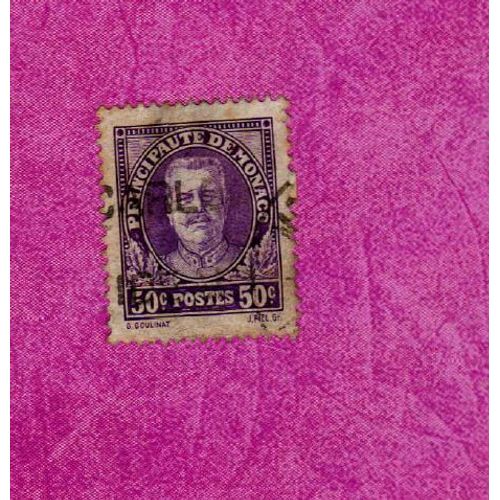 Timbre Monaco Prince Louis Ii 1933