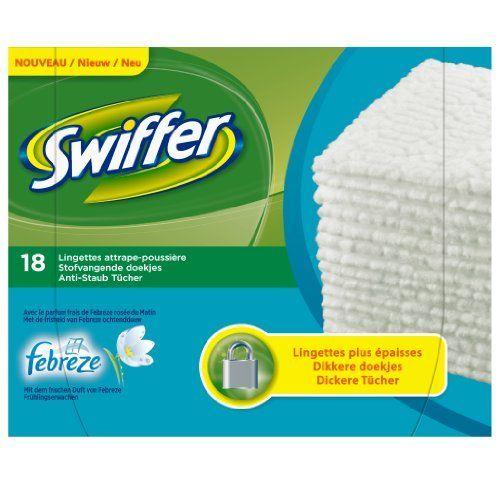 Swiffer - 12x18 Lingettes Sèches avec Parfum Febreze Swiffer