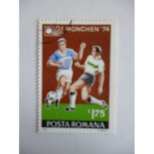 Timbre "Posta Romana :Football:Munich 1974".