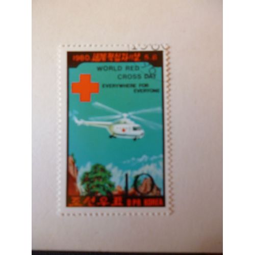Timbre "Dprk 1980:Jour De La Croix Rouge".