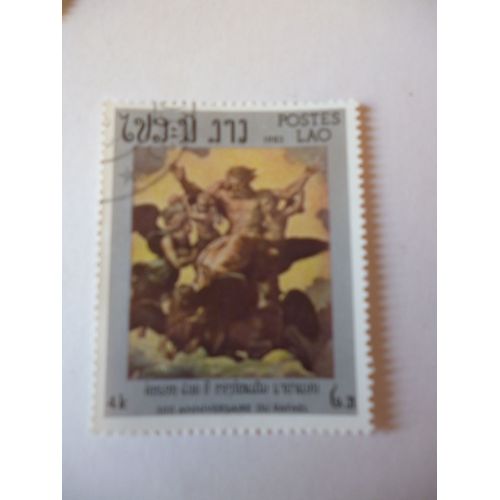 Timbre "Laos 1983 : 500 Ans Du Peintre Raphaël".