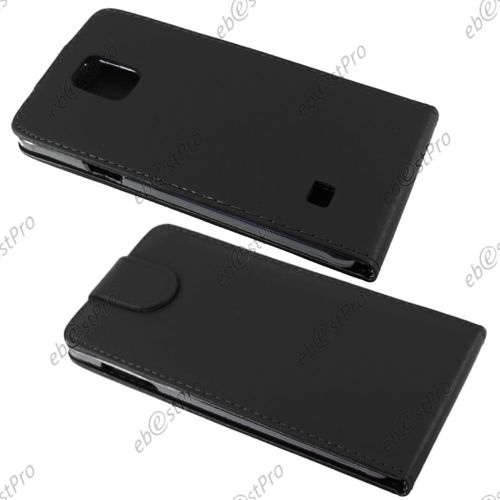 Ebeststar ® Pour Samsung Galaxy Note 4 N910f Coque Housse Etui Simili Cuir Rabattable + Film Protecteur D'écran, Couleur Noir