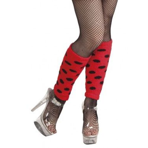 Jambières À Pois Rouge Et Noire,