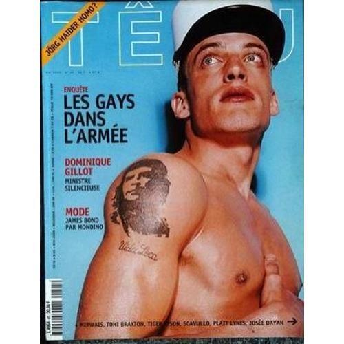 Tetu N° 45 Du 01/05/2000 - Jorg Haider Homo - Les Gays Dans L'armee - Dominique Gillot - Mode  -   James Bond Par Mondino - Mirwais - Toni Braxton - Tiger Tyson - Scavullo - Platt Lynes - Josee Dayan.