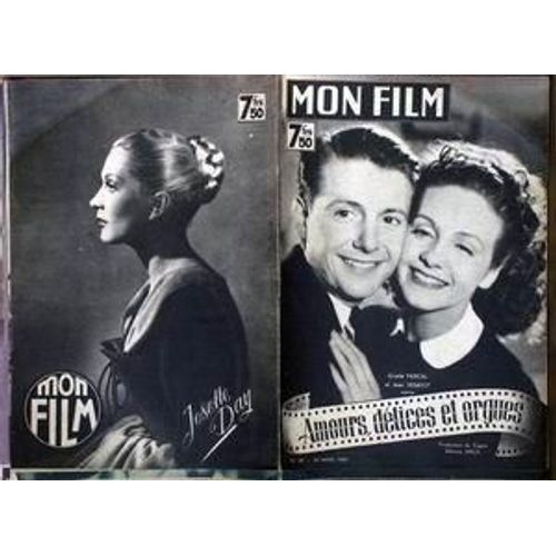 Mon Film N° 35 Du 26/03/1947 - Josette Day - Amours  -   Delices Et Orgues Avec Giselle Pascal Et Jean Desailly.