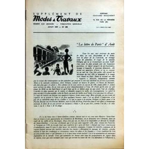 Modes Et Travaux N° 680 Du 01/08/1957 - Supplement La Lettre De Paris D'aout - La Calabre Par Maria Brandon-Albini