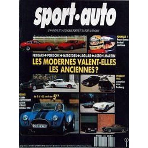 Sport Auto N° 344 Du 01/09/1990 - Formule 1 - Prost Et Senna - Les Modernes Valent-Elles Les Anciennes - Peugeot 905 - Rosberg - Cobra Leghtweight - Aston - Honda Vtec.