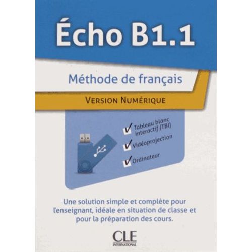 Echo B1.1 - Méthode De Français Version Numérique