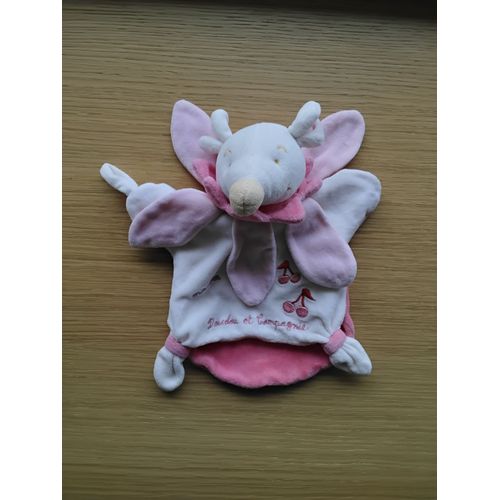 Doudou Souris Marionnette Fleur Maman Cerises Doudou Et Compagnie