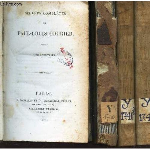 Oeuvres Completes De Paul-Louis Courier /