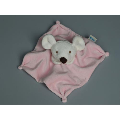 Doudou Souris Plat Rose Tcf Tout Compte Fait