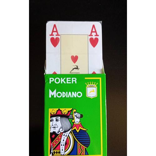 Jeu De Cartes Poker Modiano 100% Plastifié