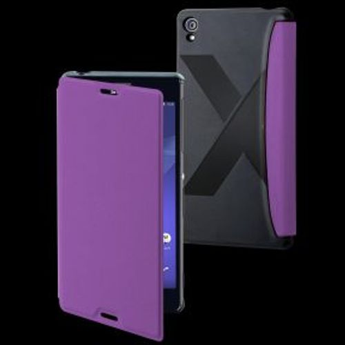 Mfx Etui Easy Folio Violet Pour Sony Xperia Z3