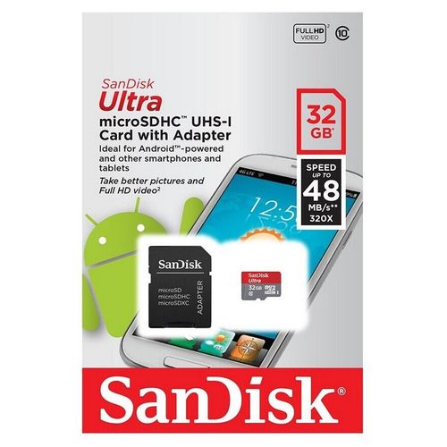 SanDisk 32 go Ultra 320x 48Mo/s Classe 10 UHS-I  Micro SD SDHC carte mémoire