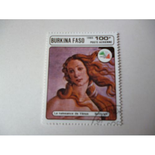 Timbre "Burkina Faso 1985:Botticelli: La Naissance De Venus".