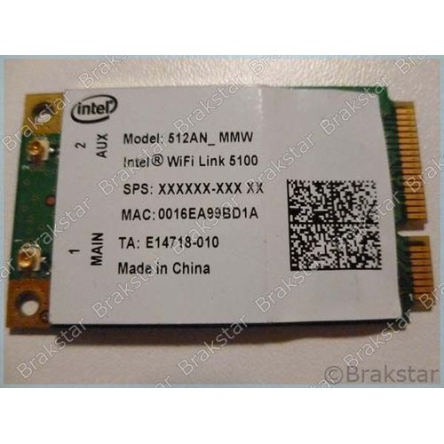 Intel WiFi Link 5100 - Adaptateur réseau - PCIe Half Mini Card - 802.11a, 802.11b/g, 802.11n (draft)