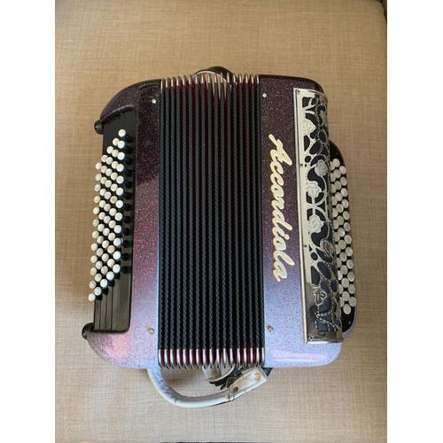 Vends Accordéon Chromatique Accordiola 60 Basses Récemment Révisé Avec Sac À Dos.