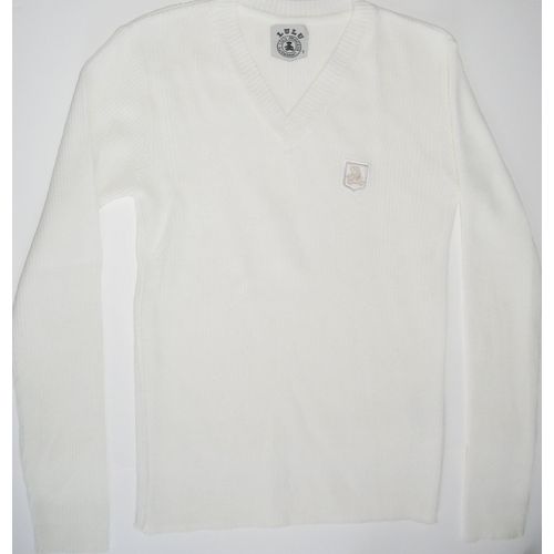 Pull Lulu Castagnette Couleur Ivoire Col V Taille 38
