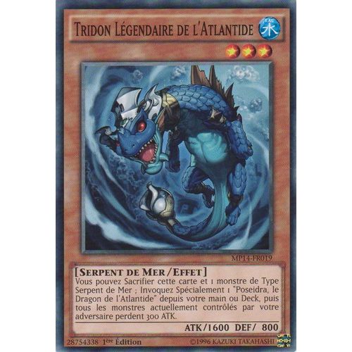 Carte Yu Gi Oh - Tridon Legendaire De L'atlantide - Mp14-Fr019 - Commune