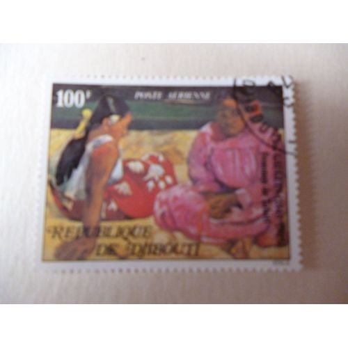 Timbre "Djibouti :Gauguin :Femmes De Tahiti".