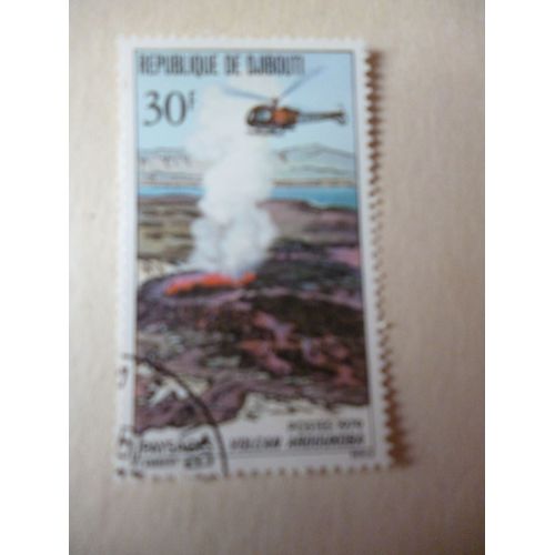 Timbre "Djibouti:Volcan Ardoukoba 1979".