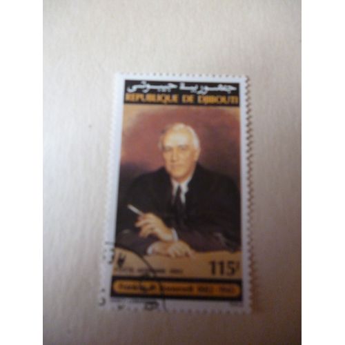 Timbre "Djibouti 1982 :100 Ans De Franklin Roosevelt:1882-1945".