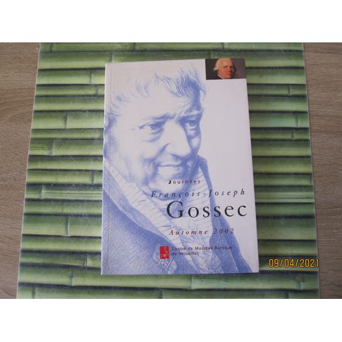 Journées François Joseph Gossec Automne 2002