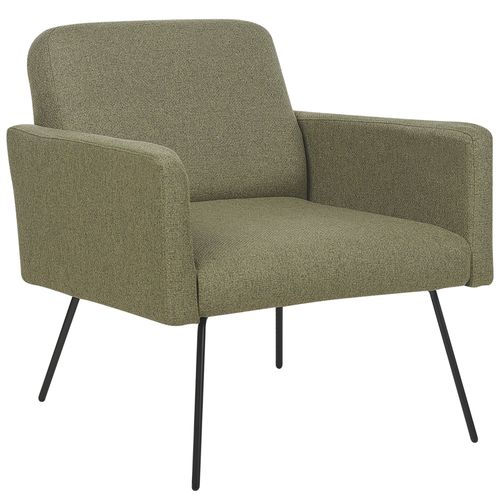 Fauteuil Narken Tissu Vert Olive