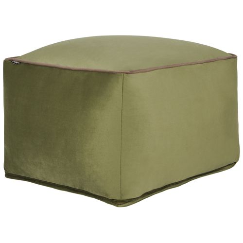 Pouf Dareyn Vert Olive Velours