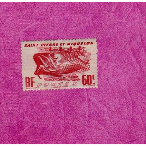 Timbre Saint Pierre Et Miquelon Morue 1947