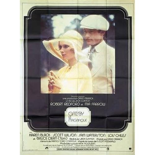 Affiche De Cinéma (120x160cm) Gatsby Le Magnifique Avec Mia Farrow Et Robert Redford