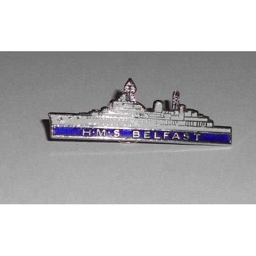 Pin's Bateau De Guerre / Hms Belfast (Croiseur Brittanique De La Royal Navy) Egf