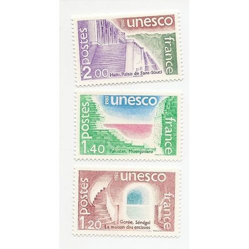 Unesco 1980 N°60/62