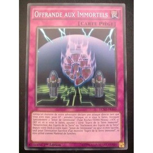 Carte Yu Gi Oh - Offrande Aux Immortels - Lc5d-Fr160 - Commune