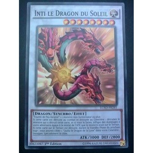 Carte Yu Gi Oh - Inti Le Dragon Du Soleil - Lc5d-Fr241 - Commune