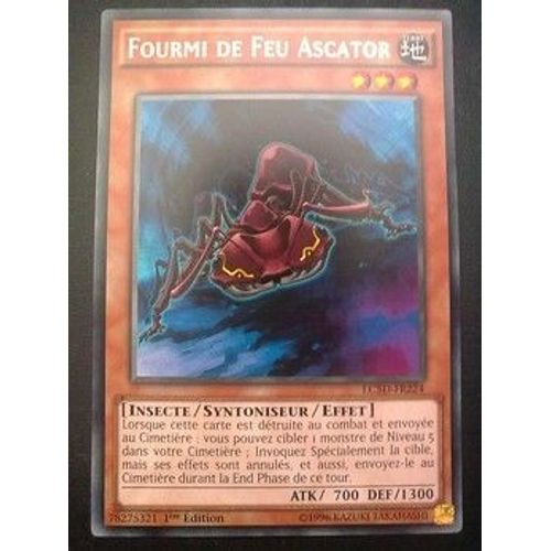 Carte Yu Gi Oh - Fourmi De Feu Ascator - Lc5d-Fr224 - Rare