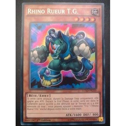 Carte Yu Gi Oh - Rhino Rueur - Lc5d-Fr210 - Ultra Rare