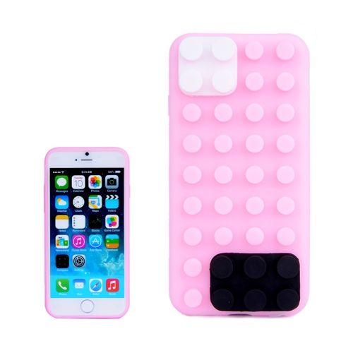 Iphone 6 Plus : Coque Housse Silicone Légo Rose