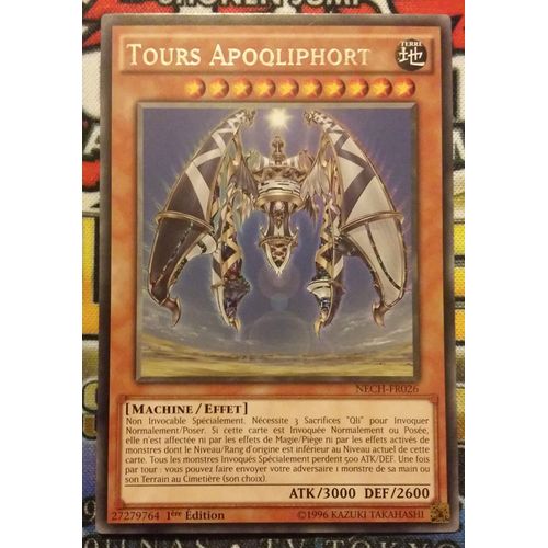 Carte Yu-Gi-Oh, "Tours Apoqliphort", Rare, Nech-Fr026