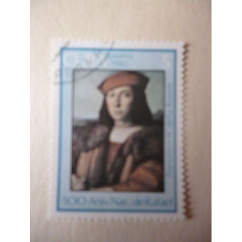 Timbre "Cuba 1983:500 Ans De La Naissance De Raphaël: Francesco M.Della Rovere".
