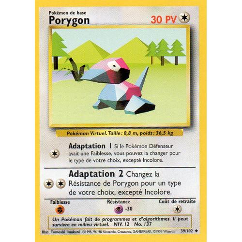 Porygon (Set De Base, Vf, N°39/102)