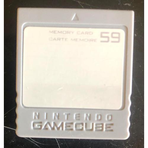 Carte Mémoire Nintendo Game Cube 59 Mo