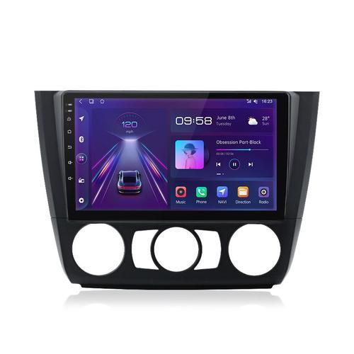 Junsun Autoradio pour BMW 1er E81 E82 E87 E88 9 pouces écran tactile Android 12 GPS Navi Radio WiFi Bluetooth RDS BT FM